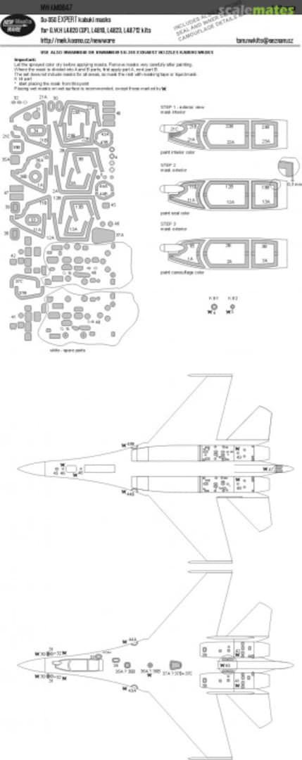 Boxart Su-35S EXPERT kabuki masks NWAM0847 New Ware