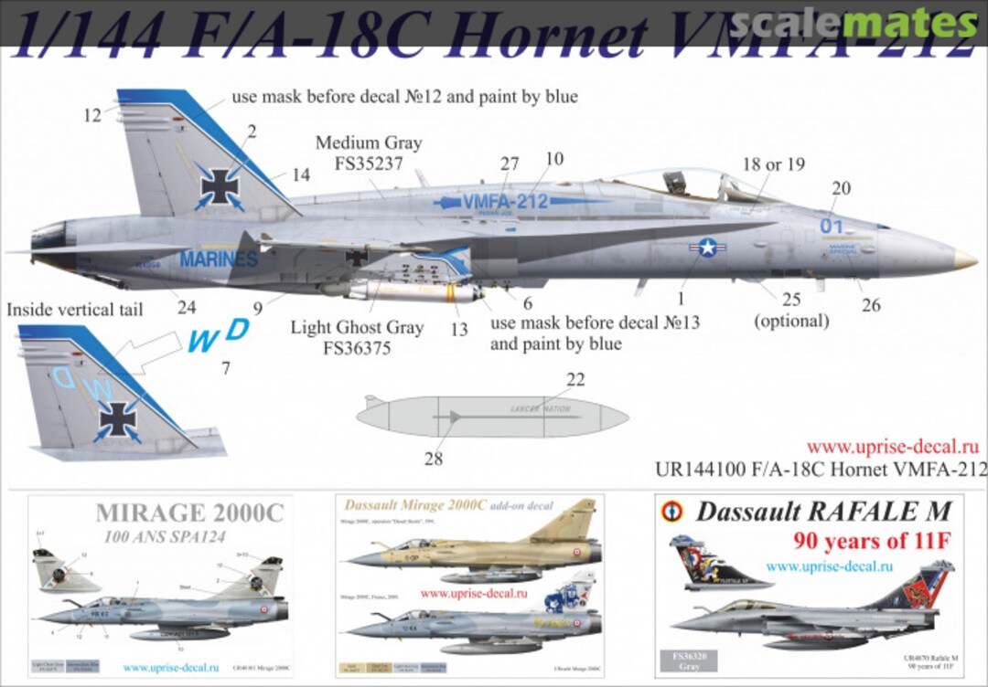 Boxart F/A-18C Hornet VMFA-212 UR144100 UpRise