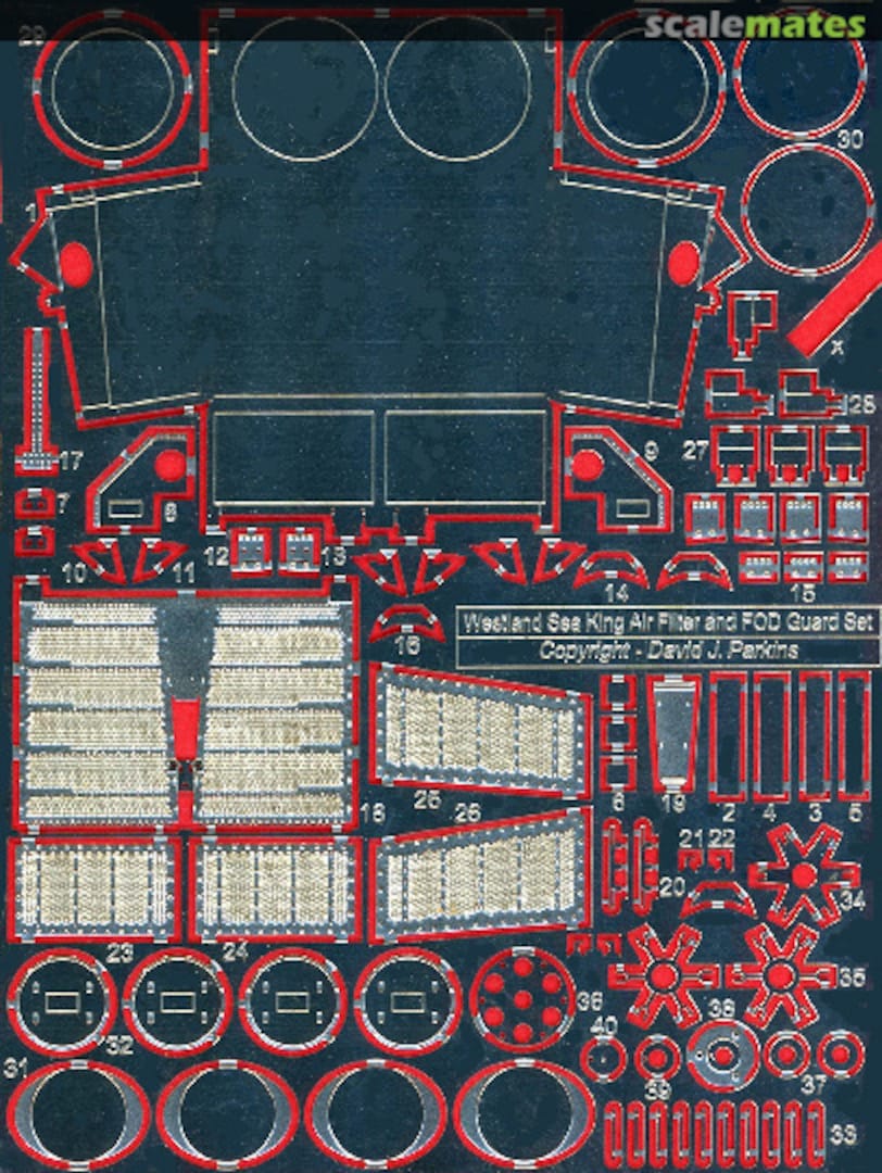 Boxart Westland Sea King Air Filter and FOD Guard Set FP-48-229 Flightpath