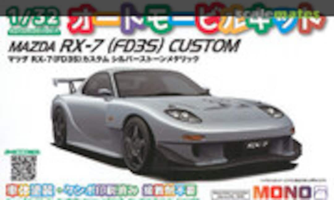 1:32 Mazda RX-7 (FD3S) Custom Silver Stone Metallic (MONO MN11)