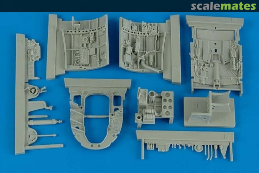 Boxart A6M5 Zero Fighter cockpit set 2150 Aires