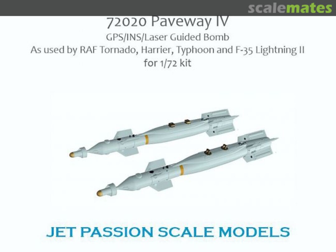 Boxart Paveway IV GPS/INS/Laser Guided Bomb 72020 Jet Passion