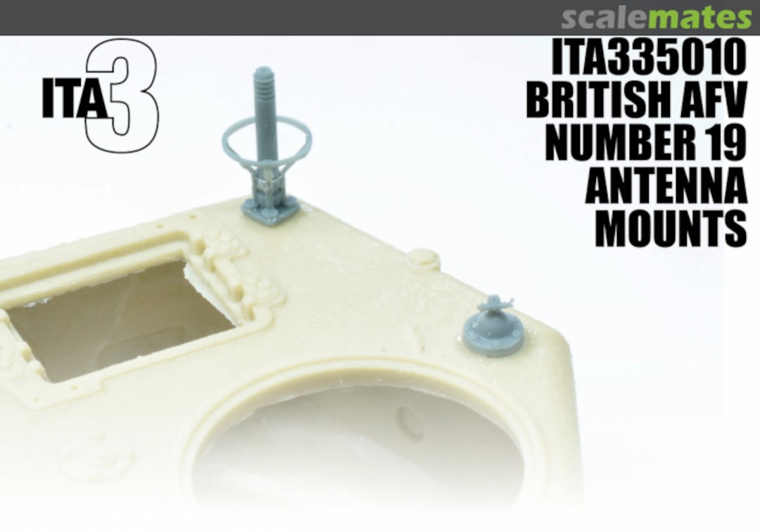 Boxart British AFV Number 19 set antennas ITA335010 Inside the Armour ITA3