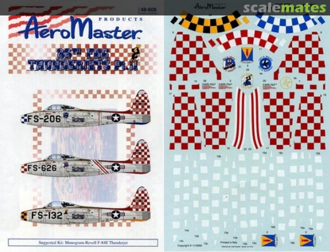 Boxart 86th FBG Thunderjets Pt.II 48-609 AeroMaster