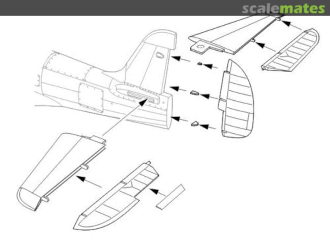 Boxart P-39D-Q Airacobra Control Surfaces 4277 CMK