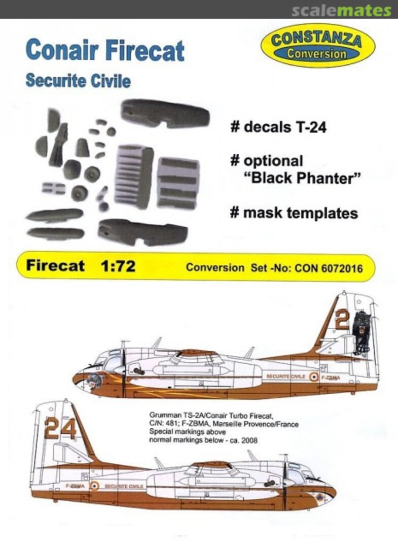 Boxart Grumman TS-2A Conair Firecat CON 6072016 Constanza Kit