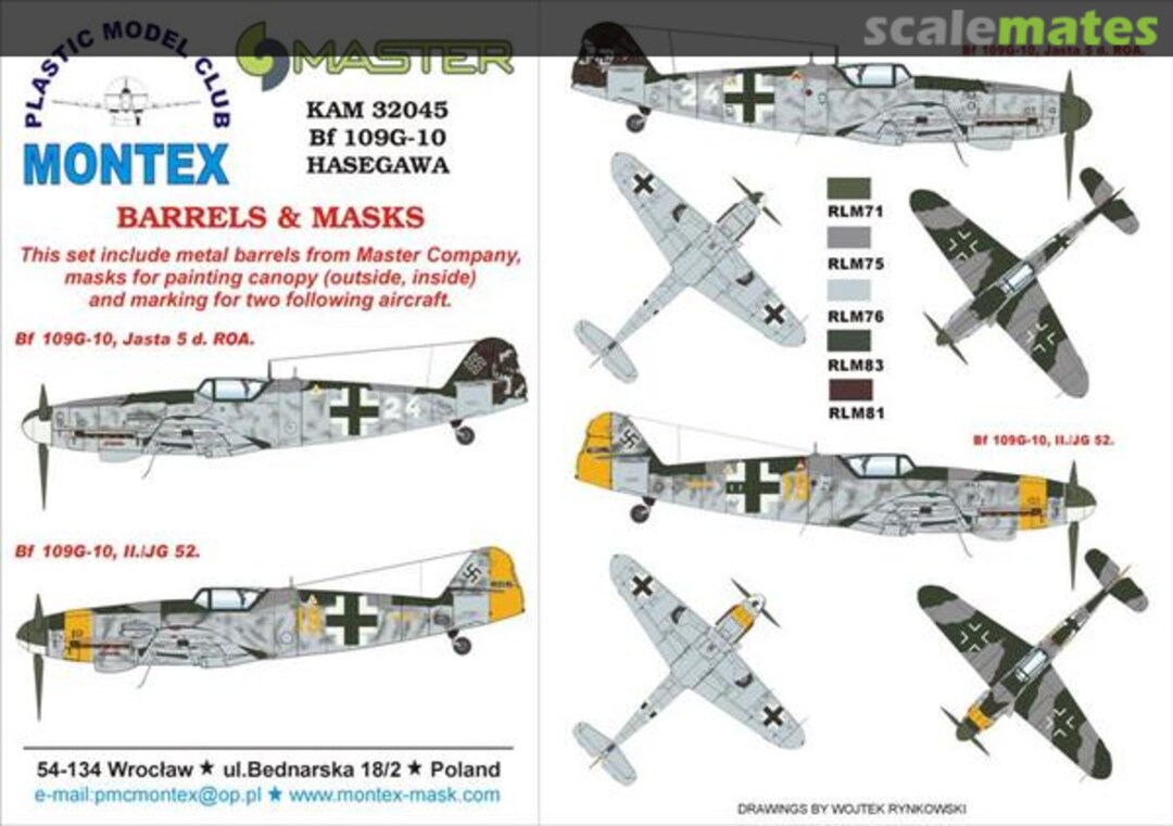 Boxart Bf 109G-10 KAM32045 Montex