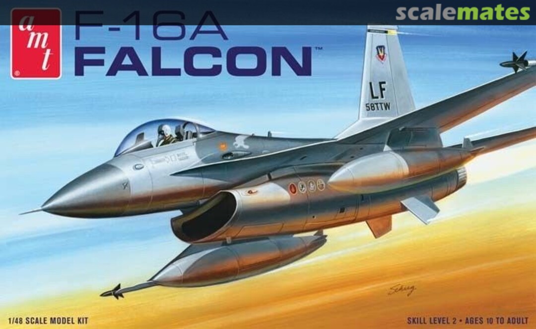 Boxart F-16A Falcon 820 AMT