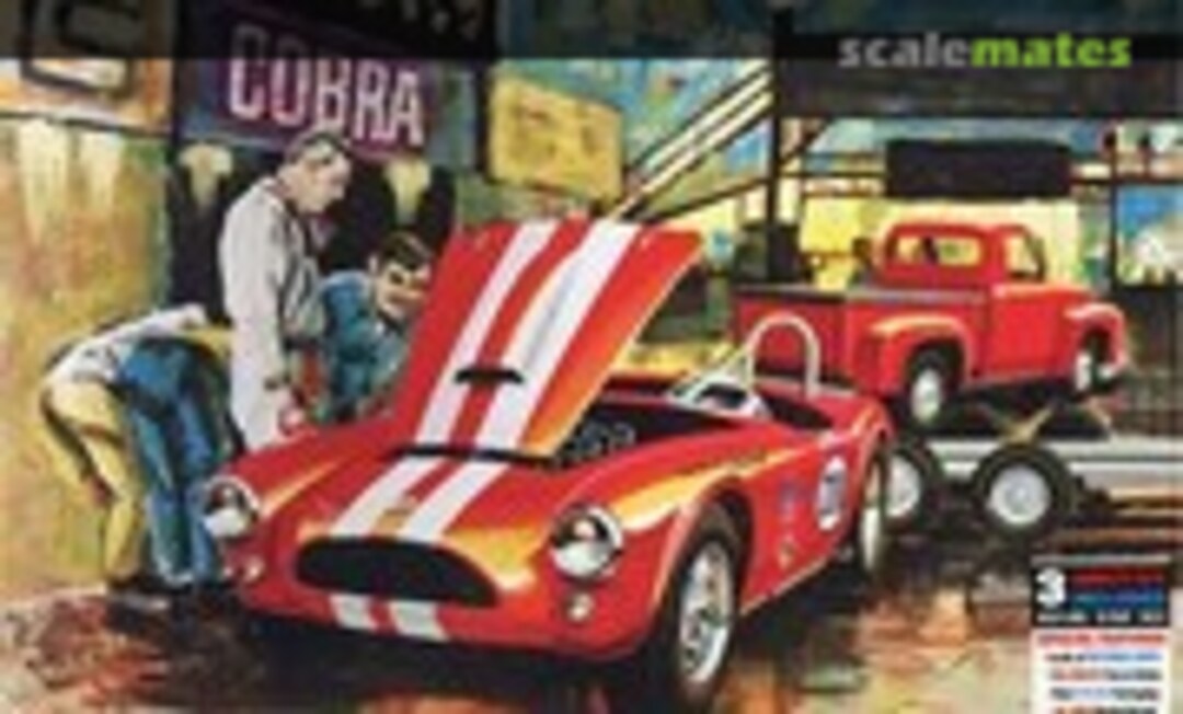 1:25 Cobra Racing Team - Shelby Cobra &amp; '53 Ford Pickup &amp; Trailer (AMT 1073)