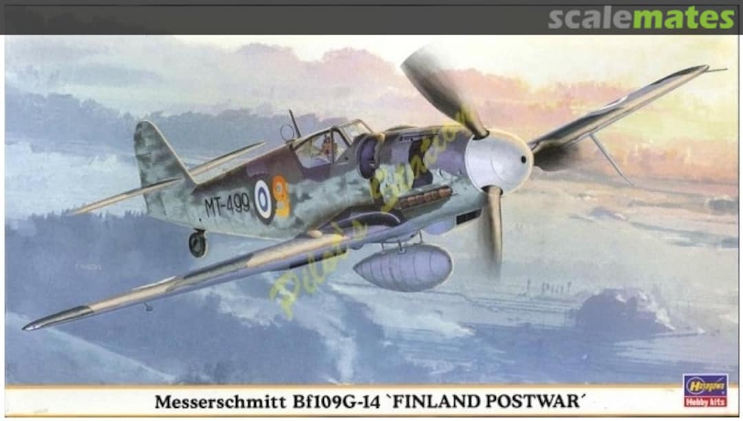 Boxart Messerschmitt Bf109G-14 `Finland Postwar´ 09445 Hasegawa