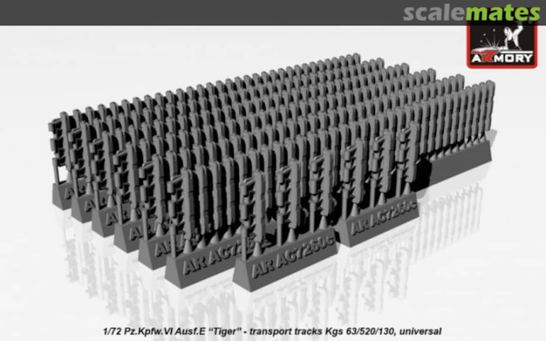 Boxart Pz.Kpfw.VIE Tiger Kgs 63/520/130 transport tracks AC7260E Armory