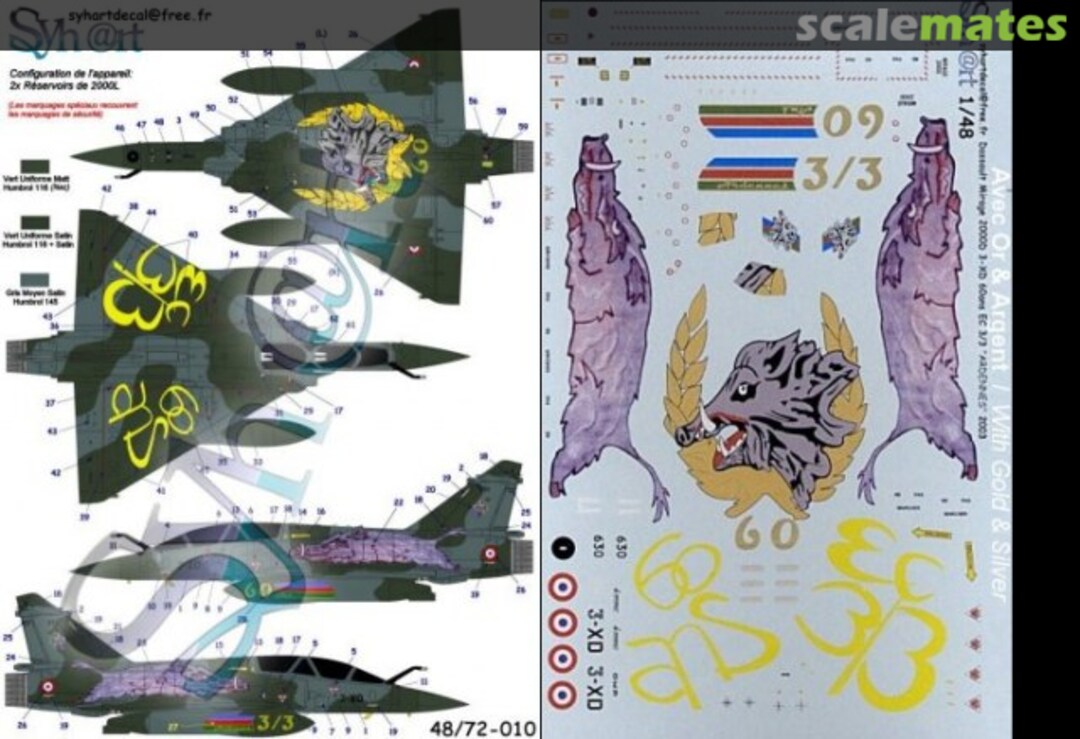 Boxart Dassault Mirage 2000D 72-010 Syhart