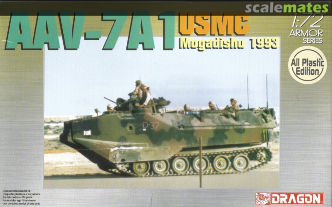 Boxart AAV-7A1 All Plastic Edition 7221 Dragon