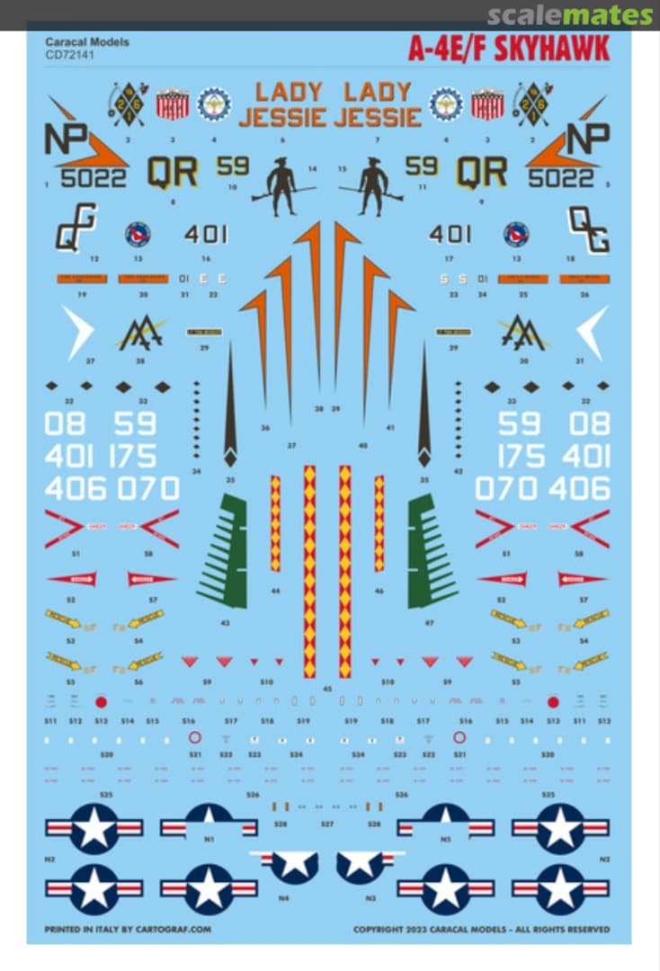 Boxart A-4E/F Skyhawk CD72141 Caracal Models