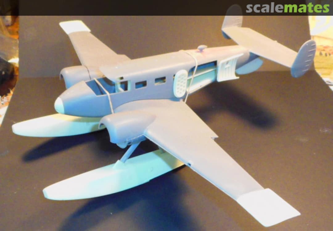 Boxart Beech 18 Civilian Float Plane Conversion LSM 48683 Lone Star Models