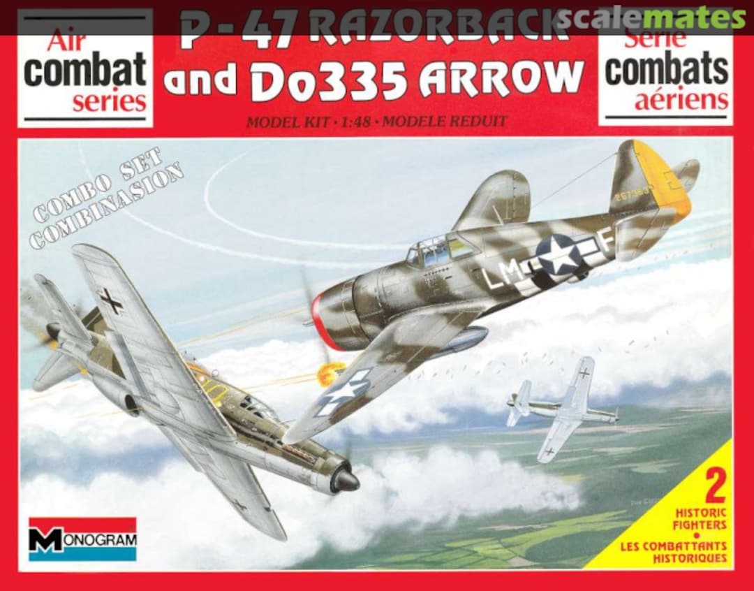 Boxart P-47 Razorback and Do 335 Arrow 6048 Monogram