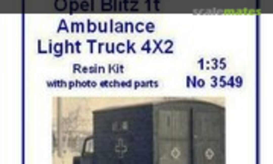 1:35 Opel Blitz 1t Ambulance Light truck 4x2 (Dnepro Model 3549)