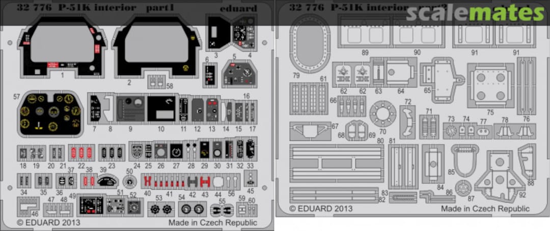 Boxart P-51K interior S. A. - Tamiya - 32776 Eduard