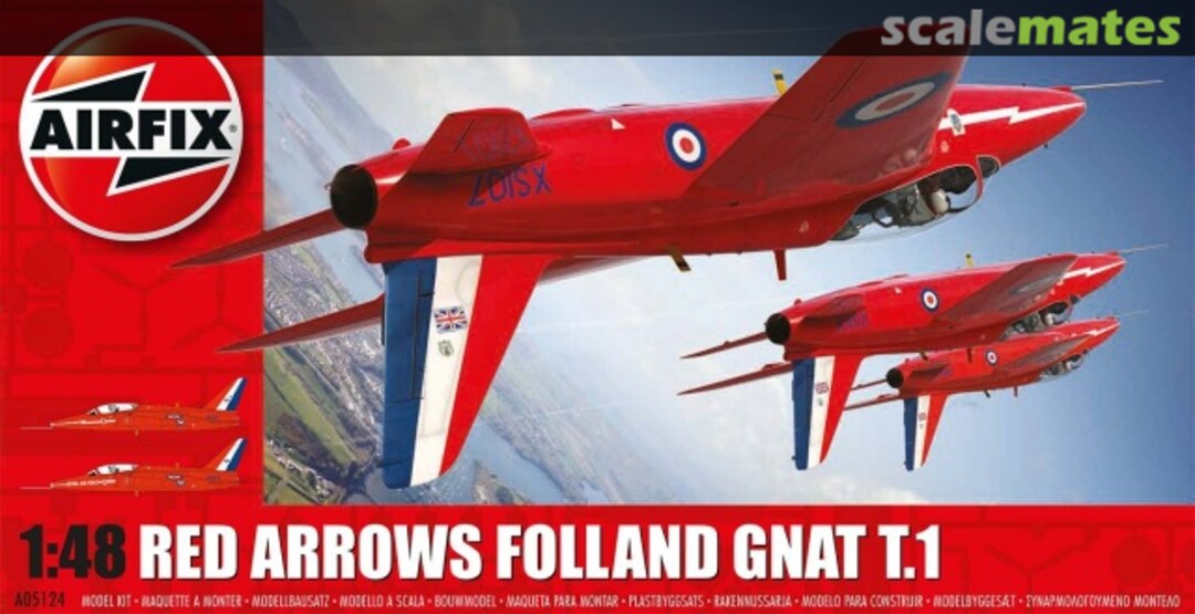 Boxart Red Arrows Folland Gnat T.1 A05124 Airfix