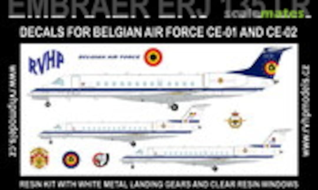 Embraer ERJ 135LR (Decals for Belgian Air Force CE-01 and CE-02) (RVHP 72065)