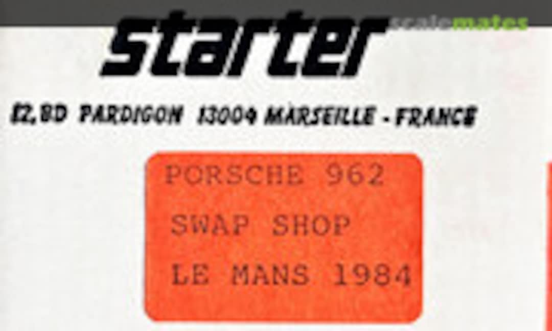 1:43 Porsche 962 - &quot;Swap Shop&quot; (Starter none)