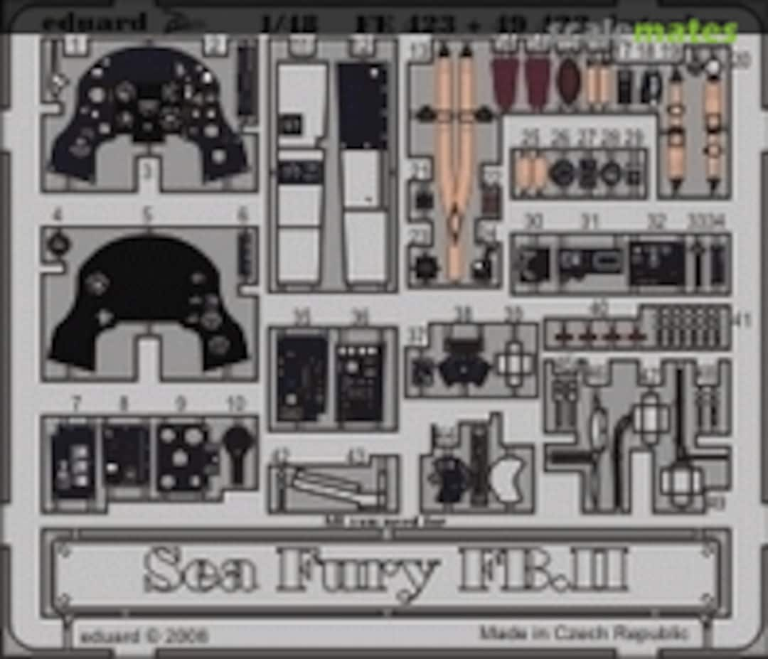 Boxart Sea Fury FB.II S.A. interior 49423 Eduard