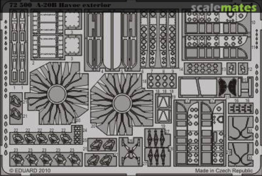 Boxart A-20B Havoc exterior 72500 Eduard