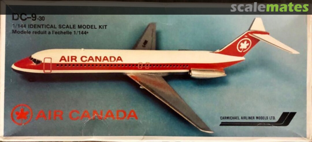 Boxart Air Canada DC-9-30 NO-101 AC Carmichael Airliner Models Ltd