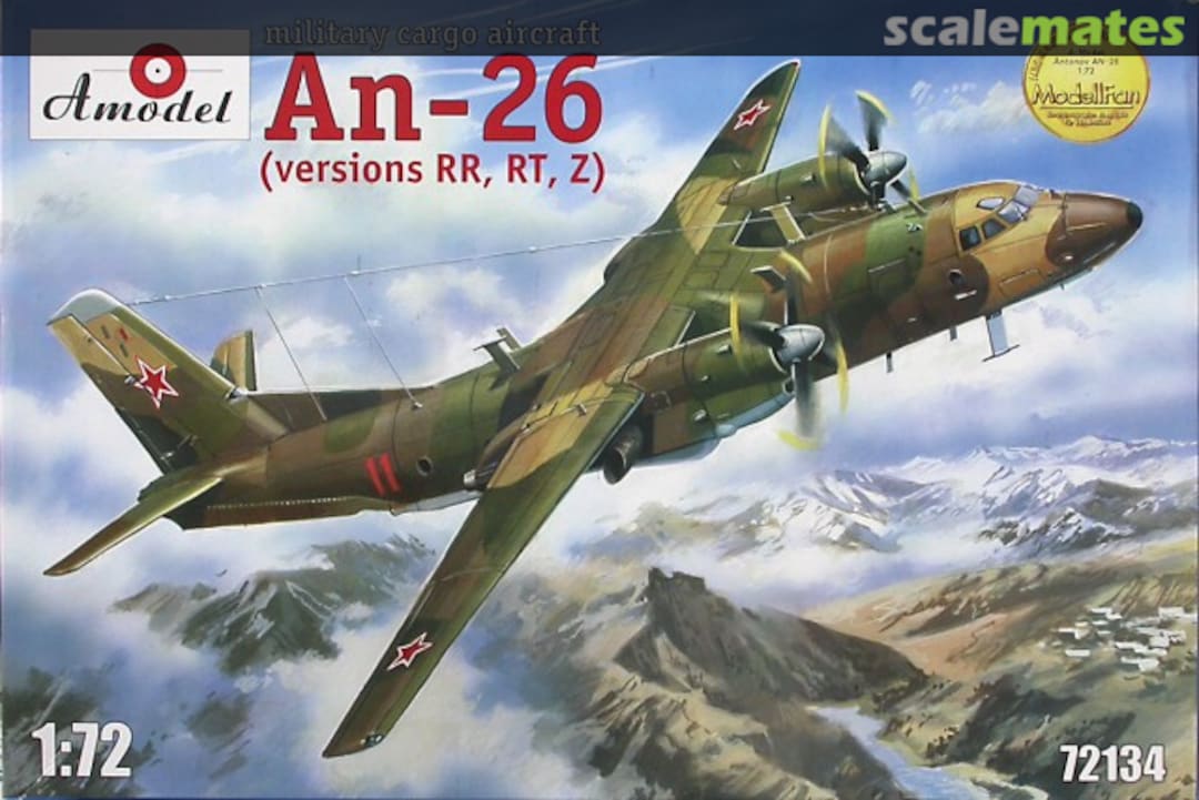 Boxart An-26 military cargo 72134 Amodel