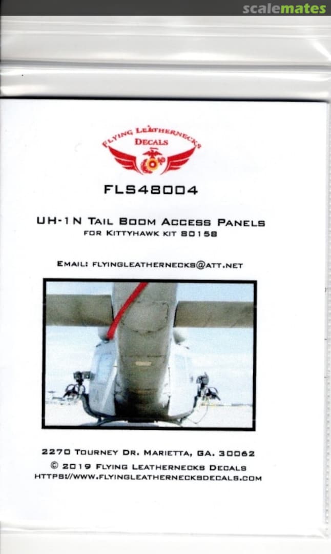 Boxart UH-1N Tail Boom access panels FLS48004 Flying Leathernecks