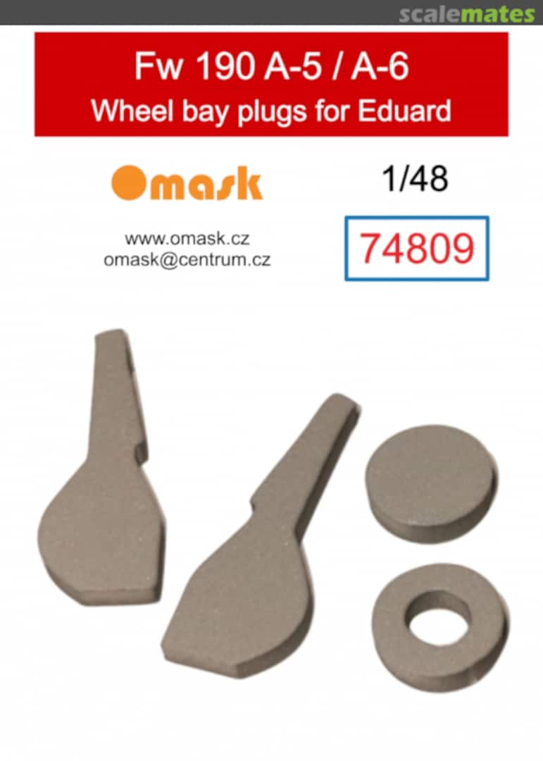 Boxart Fw 190 A-5 / A-6 wheel bay plugs (for Eduard) 74809 Omask