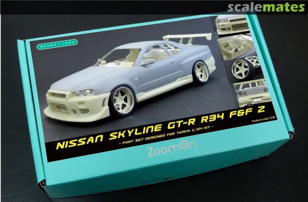 Boxart Nissan Skyline GT-R R34 F&F 2 part set Z140 ZoomOn