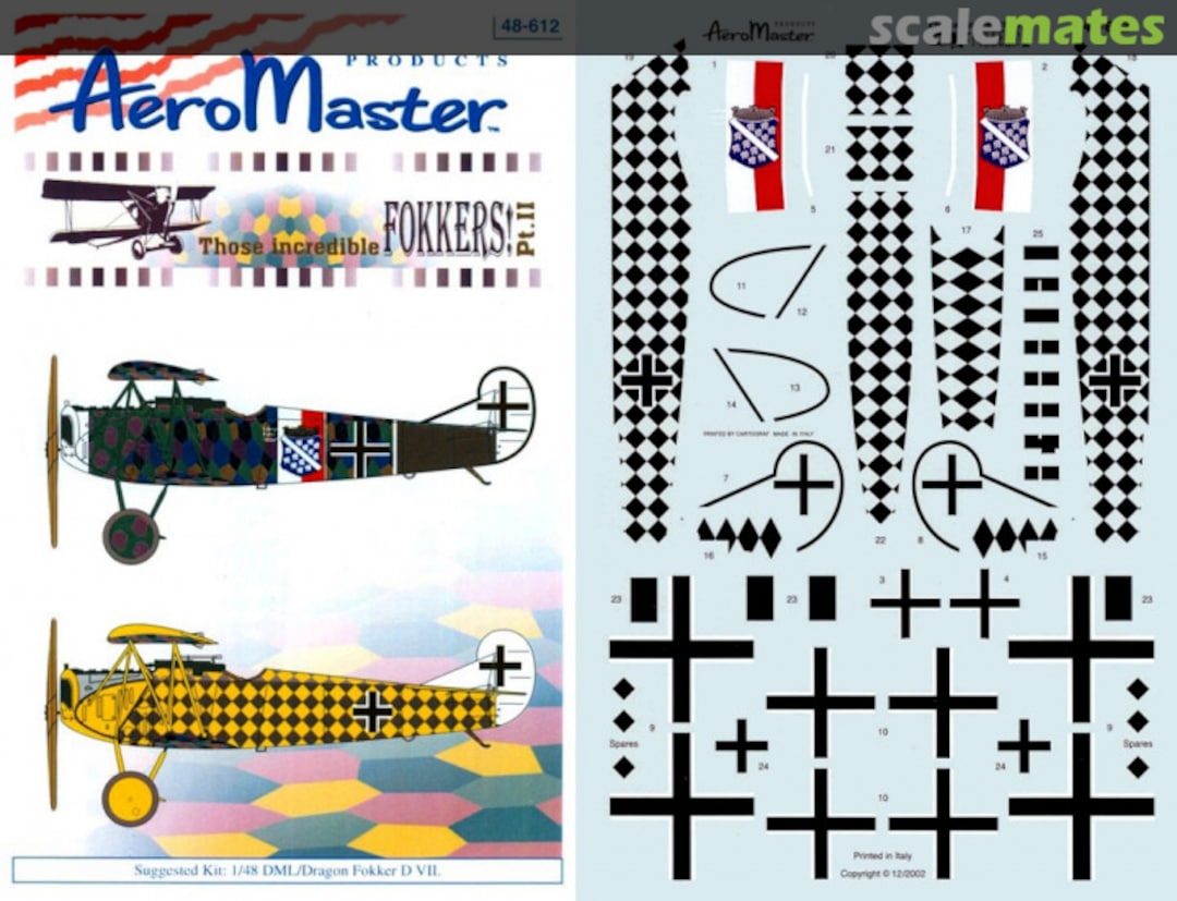 Boxart Those Incredible FOKKERS! Pt. II 48-612 AeroMaster