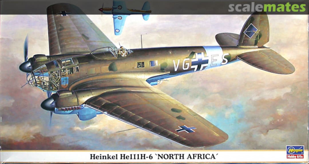 Boxart Heinkel He111H-6 'North Africa' 00803 Hasegawa