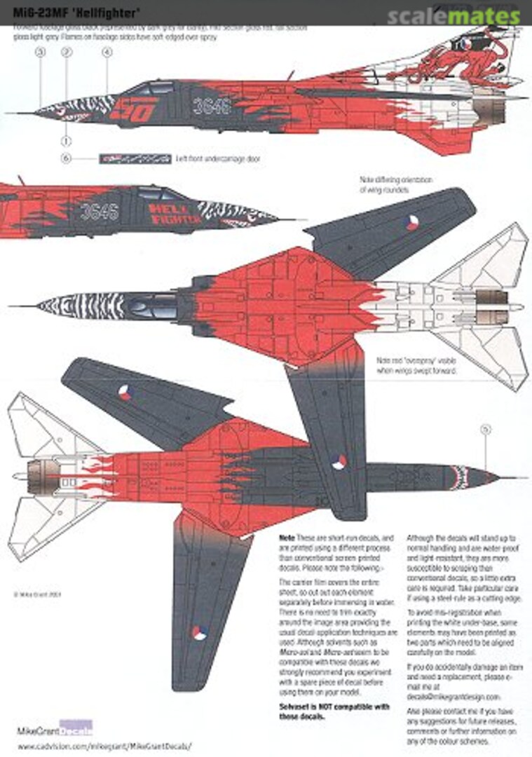 Boxart Mig-23MF 'Hellfighter'  Mike Grant Decals