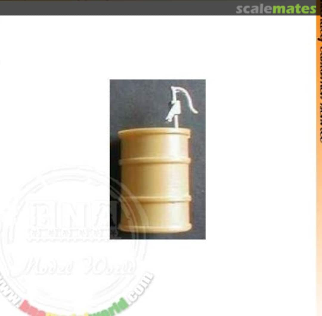 Boxart Resin Oil Barrel with Metal Pump (diameter: 25mm height: 35mm) SP24125 Scale Production