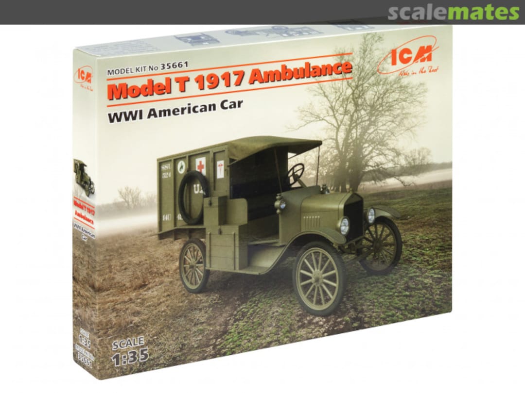 Boxart Model T 1917 Ambulance 35661 ICM