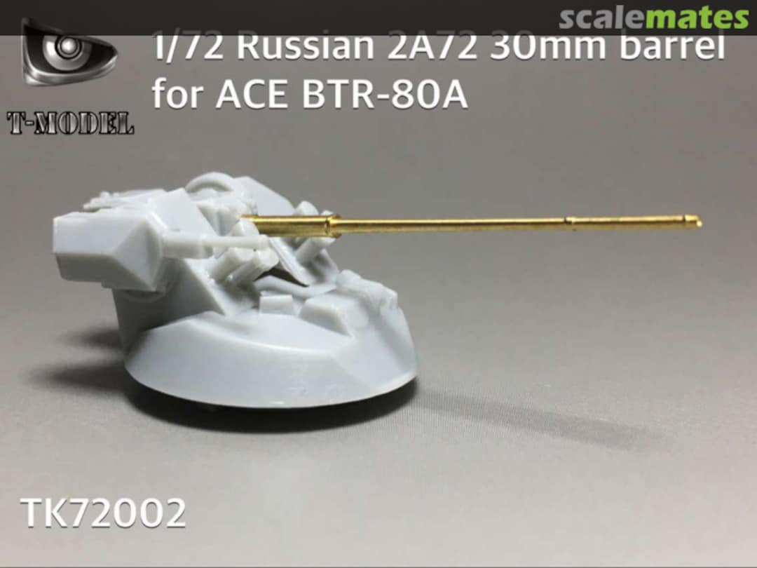 Boxart Russian 2A72 30mm Barrel TK72002 T-Model