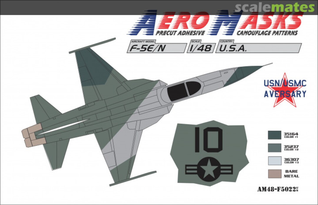 Boxart F-5E/N USA AM48-F5022 AeroMasks