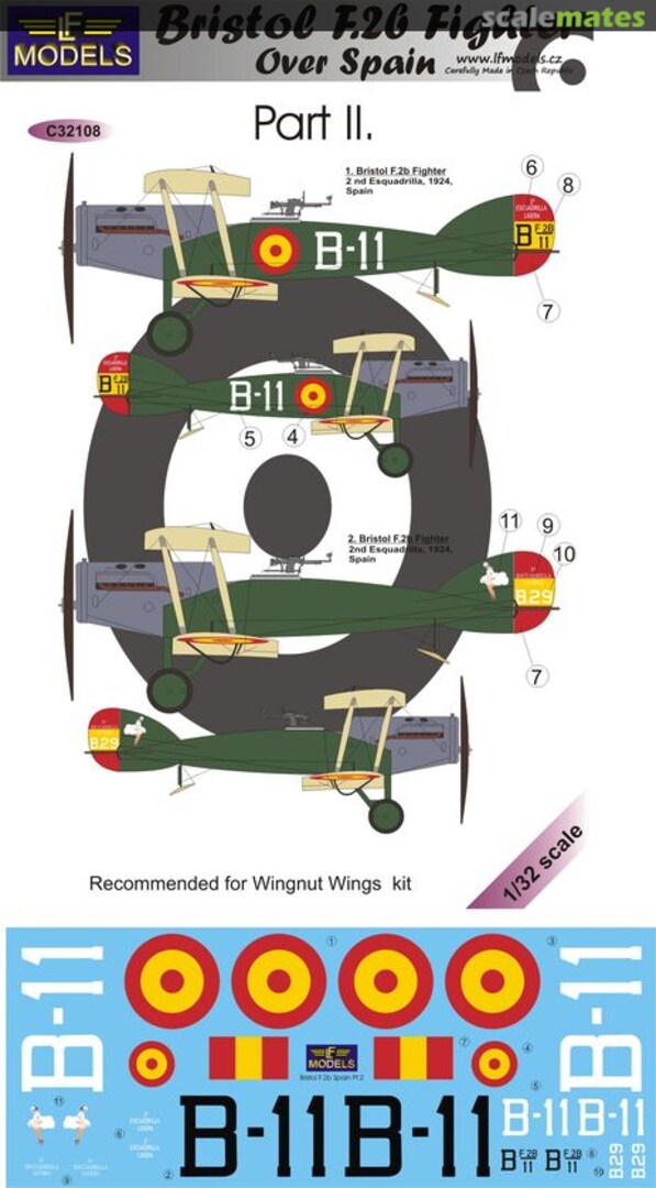 Boxart Bristol F.2b Fighter over Spain Part II C32108 LF Models