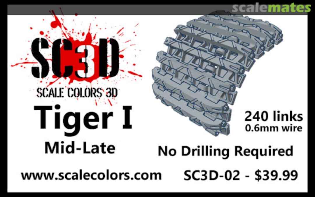 Boxart Tiger I mid-late production tracks SC3D-02 Scale Colors