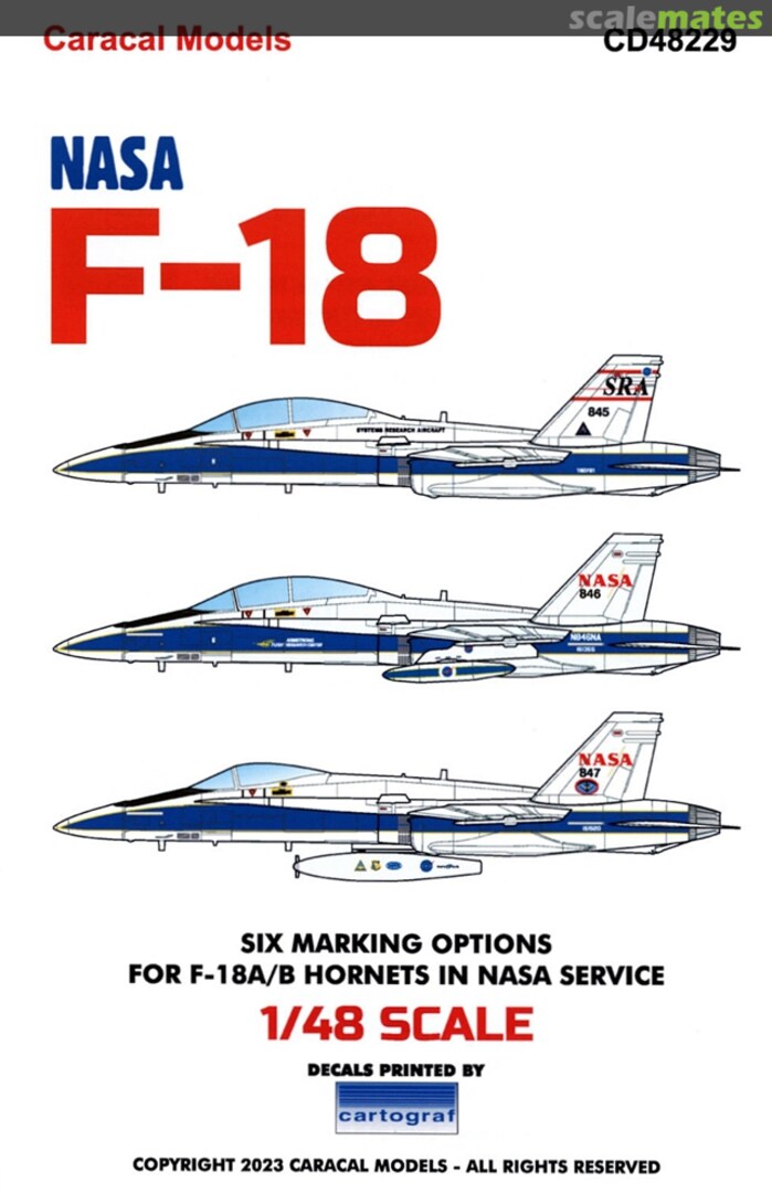 Boxart NASA F-18 CD48229 Caracal Models