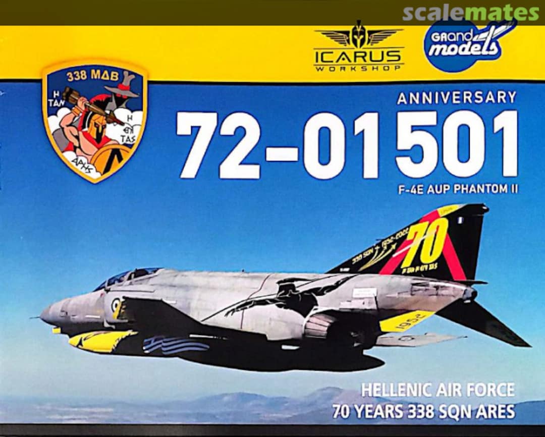 Boxart F-4E AUP 72-01501 "ARES The God Of War" Decals GMD72001 Grand Models