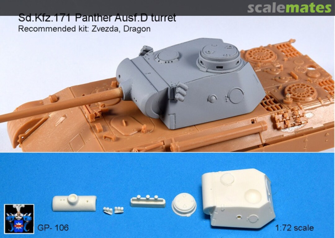 Boxart Sd.Kfz.171 Panther Ausf.D turret GP-106 Golikov Project