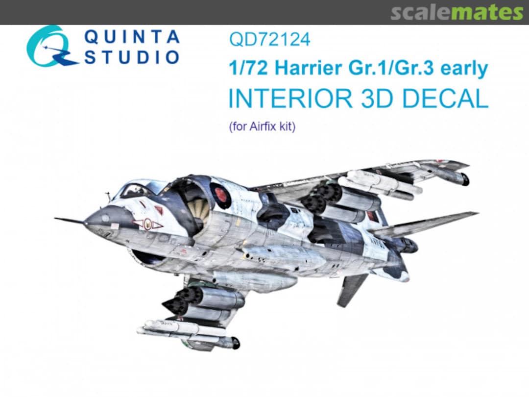 Boxart Harrier Gr.1/Gr.3 Early interior 3D decals QD72124 Quinta Studio