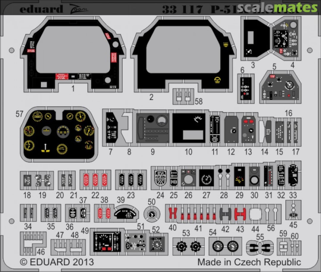 Boxart P-51K interior S. A. - Tamiya - 33117 Eduard