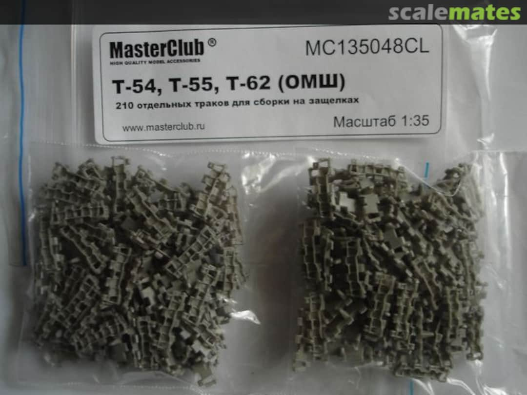 Boxart T-54, T-55, T-62 OMSh Resin Tracks MC135048CL MasterClub