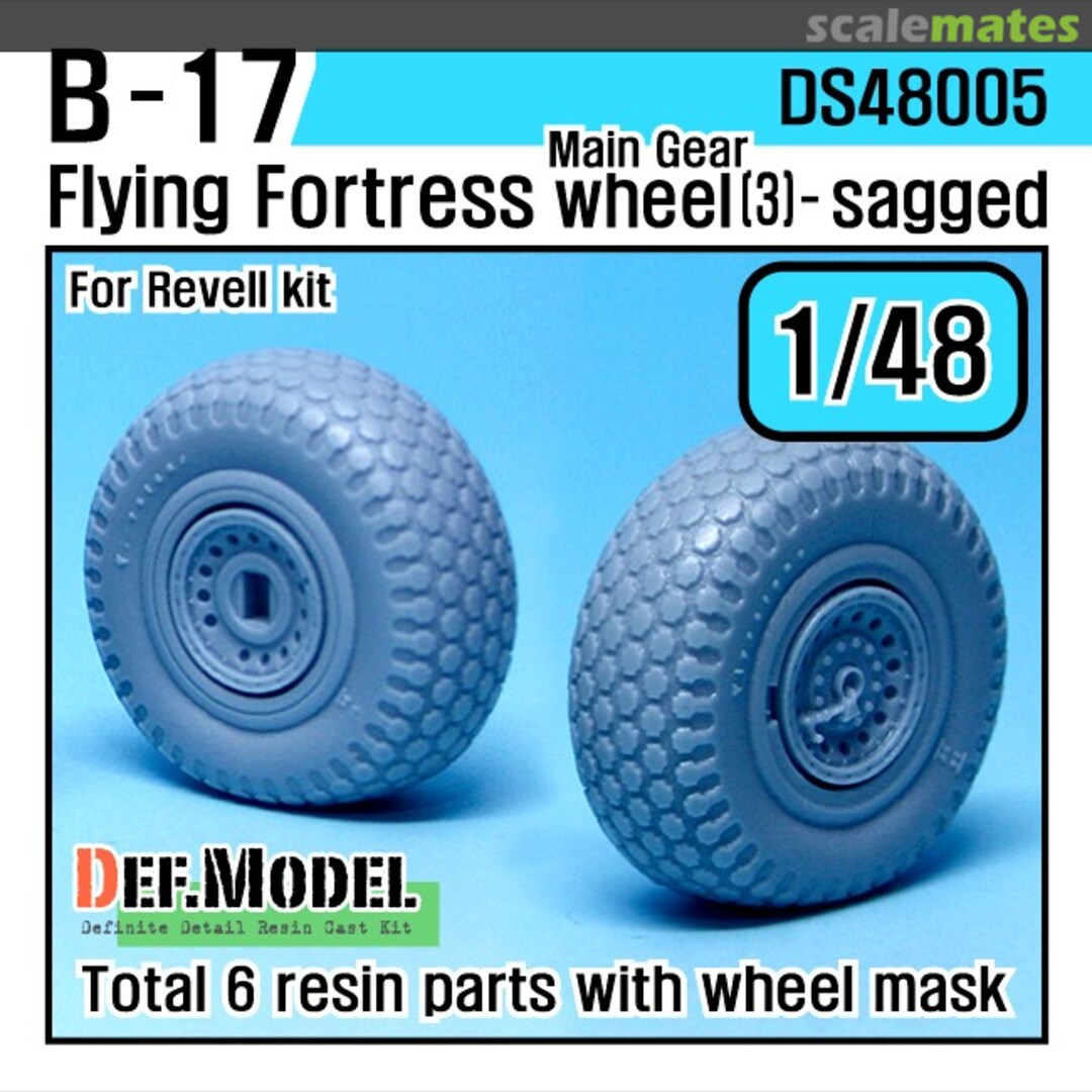 Boxart B-17 Flying Fortress Sagged Wheel Set DS48005 Def.Model