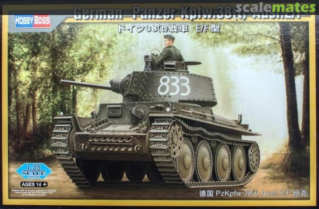 Boxart Panzer Kpfw.38(t) Ausf.E/F 80136 HobbyBoss