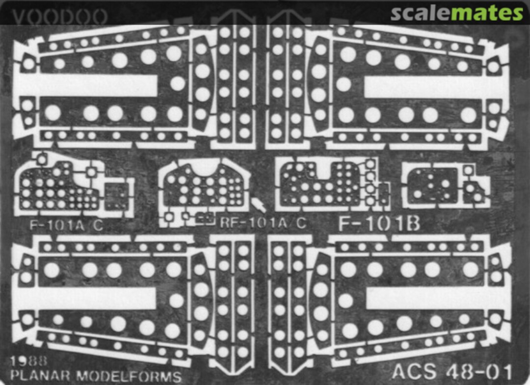 Boxart F-101 Voodoo Detailing Set ACS 48-01 Planar Modelforms